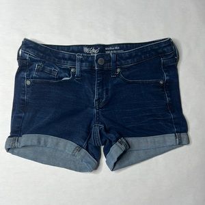 Dark blue jean shorts